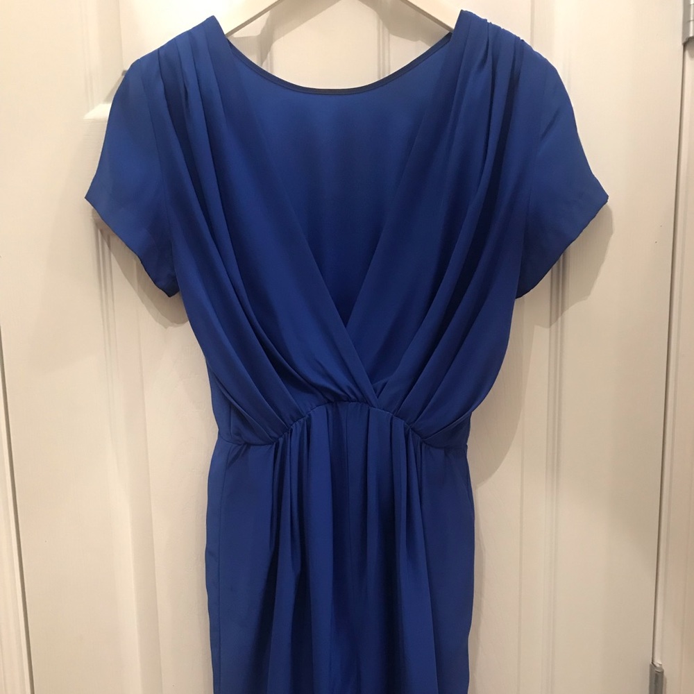 AMANDA UPRICHARD Blue Silk Blend Reversible Dress